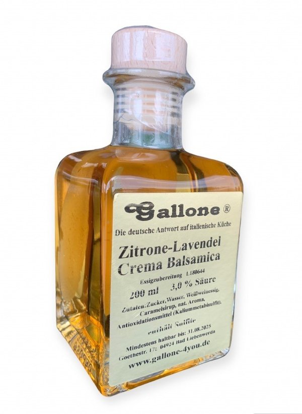 Zitrone-Lavendel Crema Balsamica (Essigzubereitung)