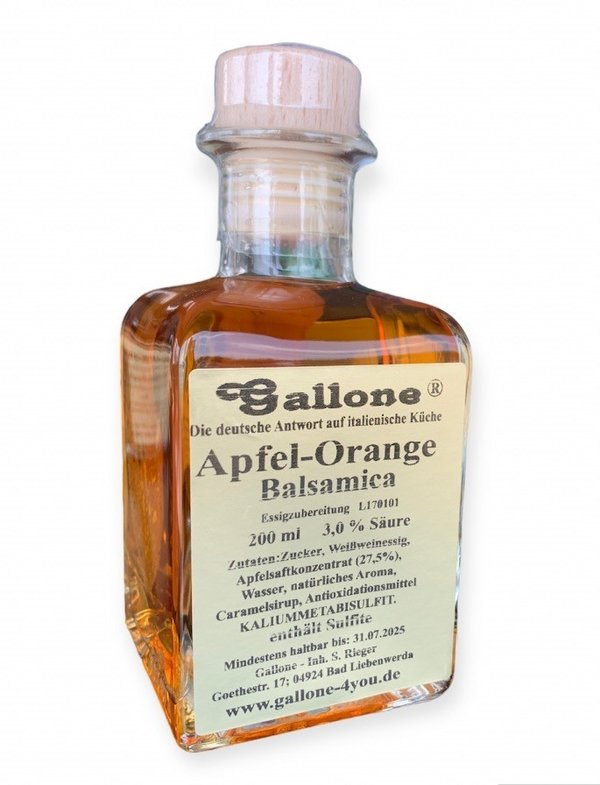 Apfel-Orange Balsamica Essig (Aperitif)