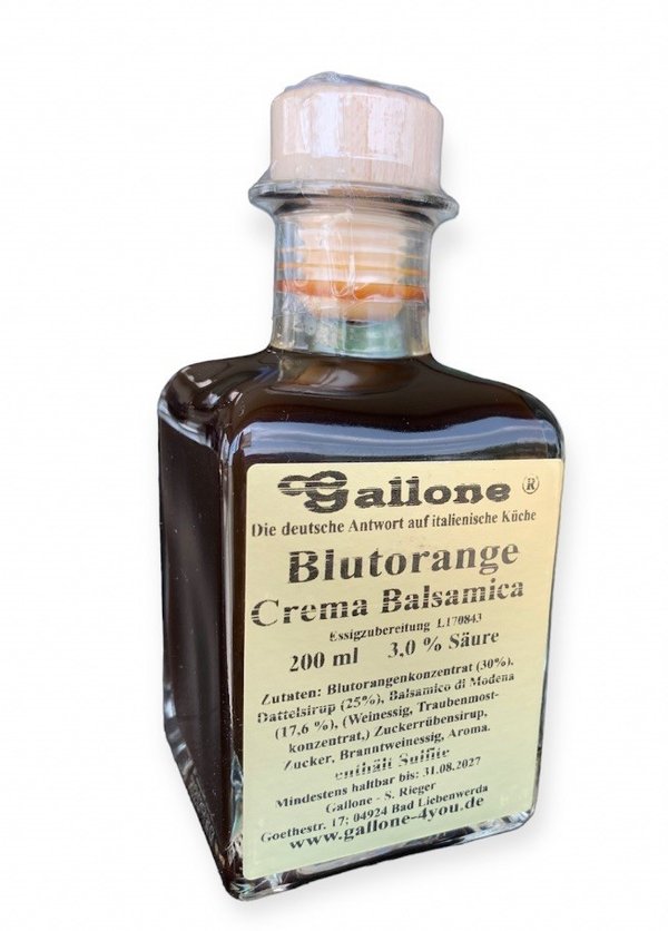Blutorange Crema Balsamica (Essigzubereitung)