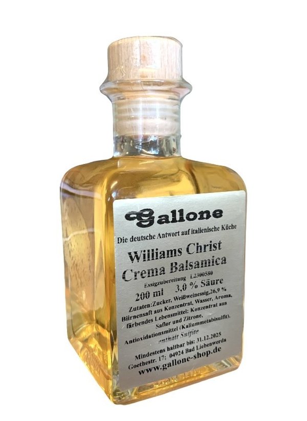 Williams Christ -Birne- Crema Balsamica (Essigzubereitung)